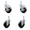 Service Caster 4 Inch Hard Rubber Wheel Swivel 3/8 Inch Threaded Stem Caster Brakes SCC, 2PK SCC-TS20S414-HRS-381615-2-TLB-2 - alternate 1